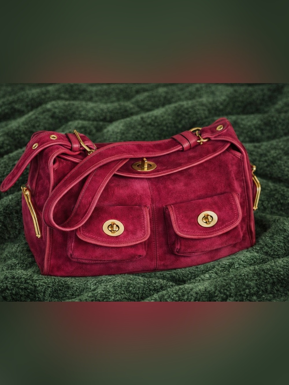 Raspberry Vintage Coach Bleecker Street